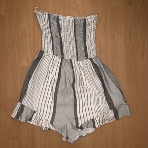 Strapless Striped Romper from LF